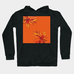 Hand Painted Flowers Hoodie